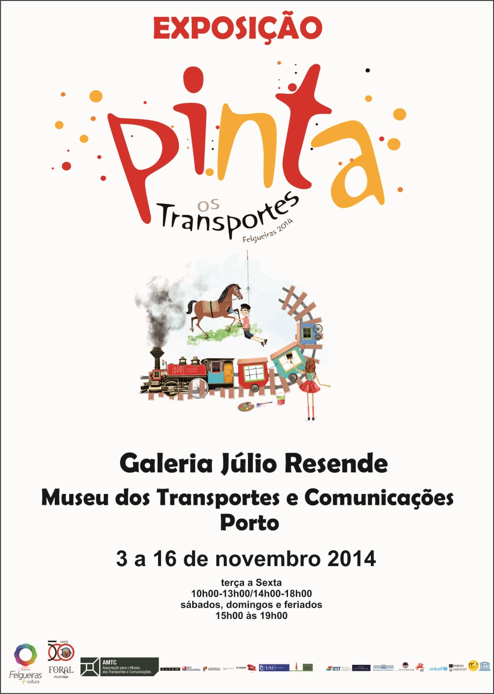 Exposio PINTA 2014 - Os Transportes | cartaz |  CMF