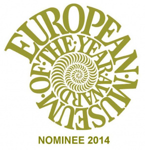 Logo da nomeao do Museu para o European Museum of the Year Award 2014 (Melhor Museu Europeu do Ano 2014)
