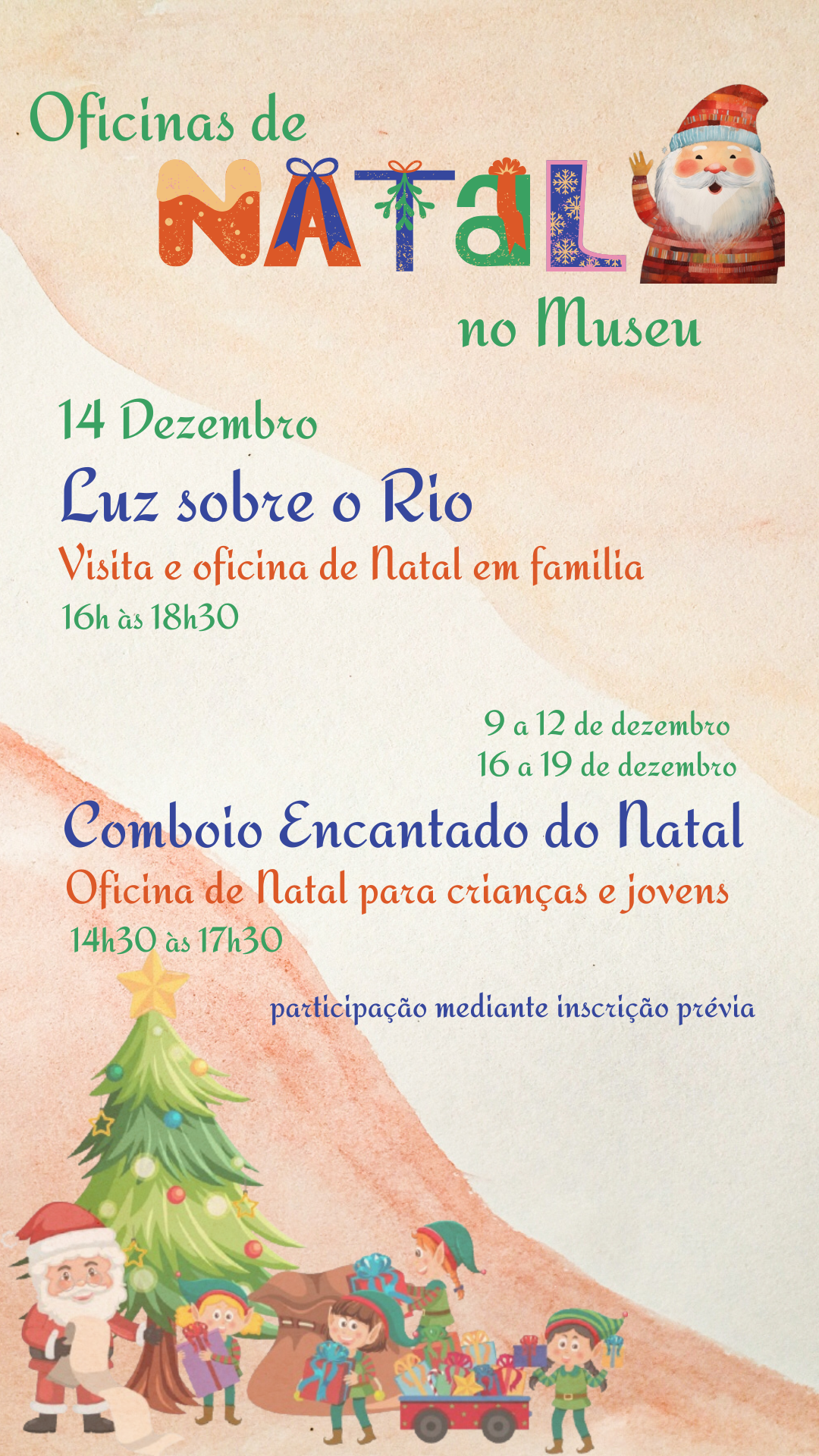 O Natal chega à Alfândega com oficinas que iluminam a imaginação